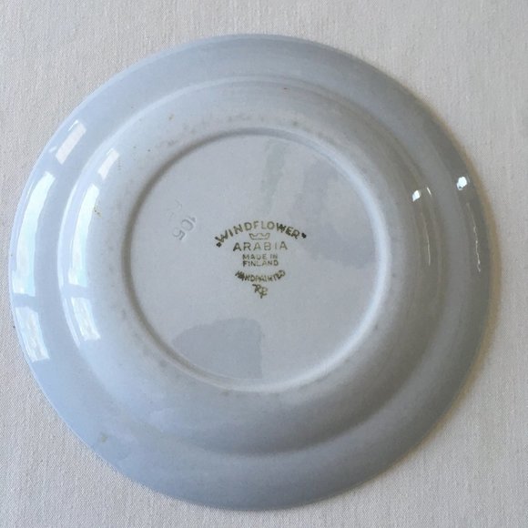 Arabia of Finland Windflower Salad Plate 14915 - Picture 4 of 6